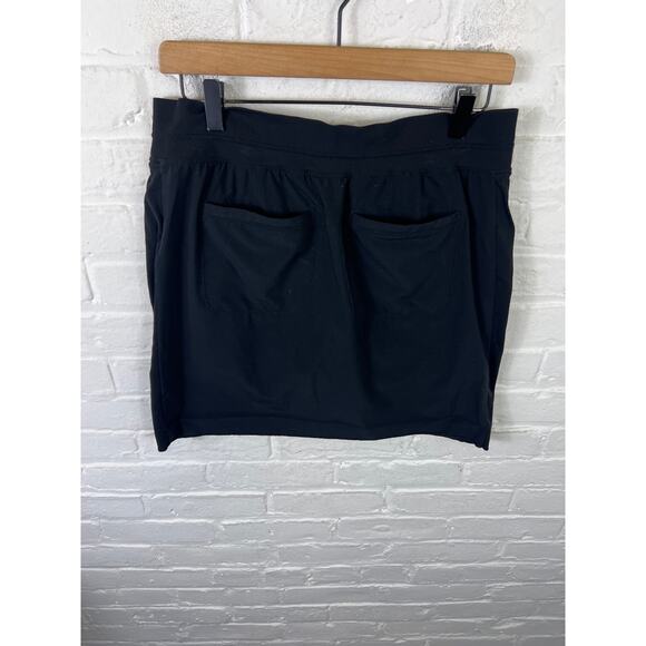 Athleta Women's Soho Mini Skort High-Waist Pull-On Stretch in Black Size 8 - Picture 5 of 7